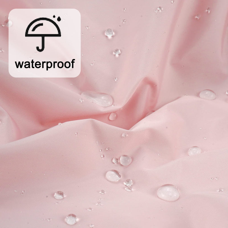 [Australia] - Reusable Shower Cap for Women, Large Waterproof Shower Bonnet Washable Elastic Band Bath Hair Hat for Long Hair, Braids(Pink) Pink 