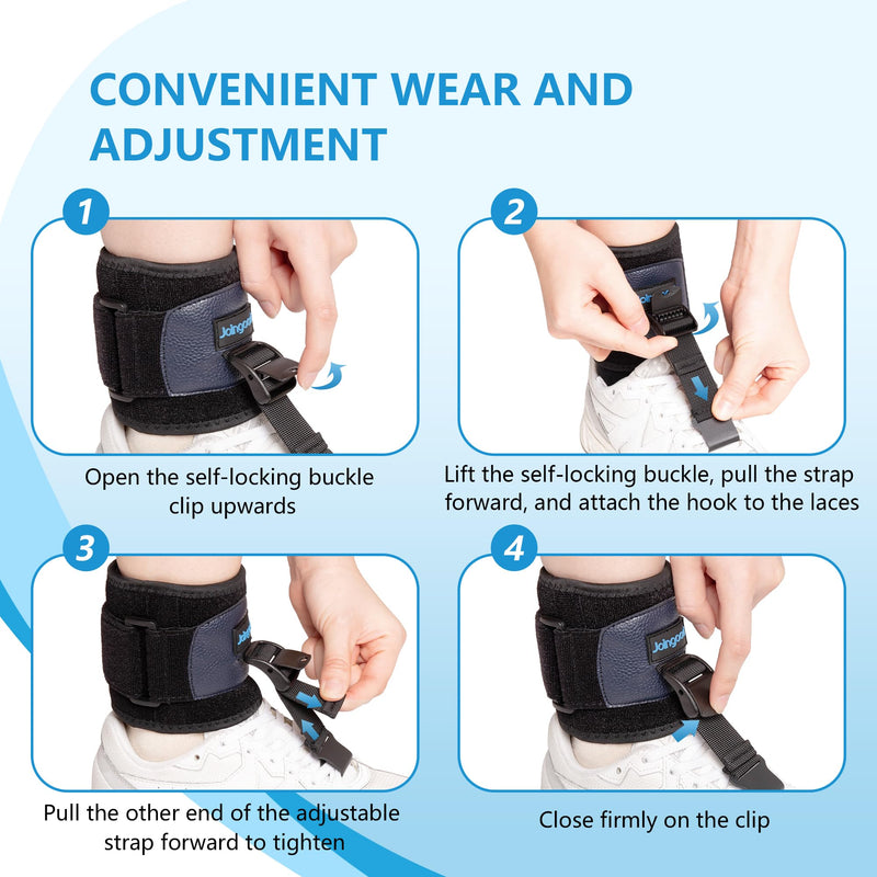 [Australia] - joingood AFO foot lift orthosis for walking, foot splint with shoes for foot drop, orthosis foot lift weakness for Achilles tendon, stroke, dorsiflexion of the foot, foot orthosis for left & right (L/XL) L/XL 