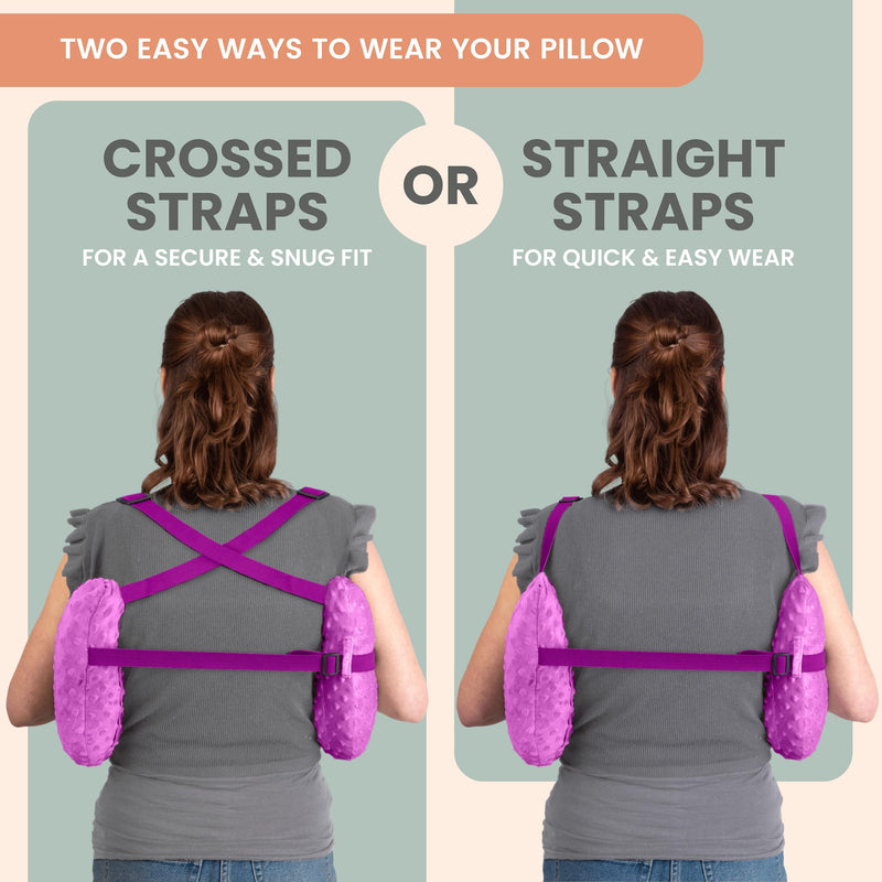 [Australia] - MOYOAMA Post Mastectomy Pillow – Hands-Free Protection with Secure Strap & Easy-Clean Washable Cover Breast Surgery Must Haves,Breast Reduction Recovery Supplies,Breast Augmentation,Post Op Essentials Field Lavender 