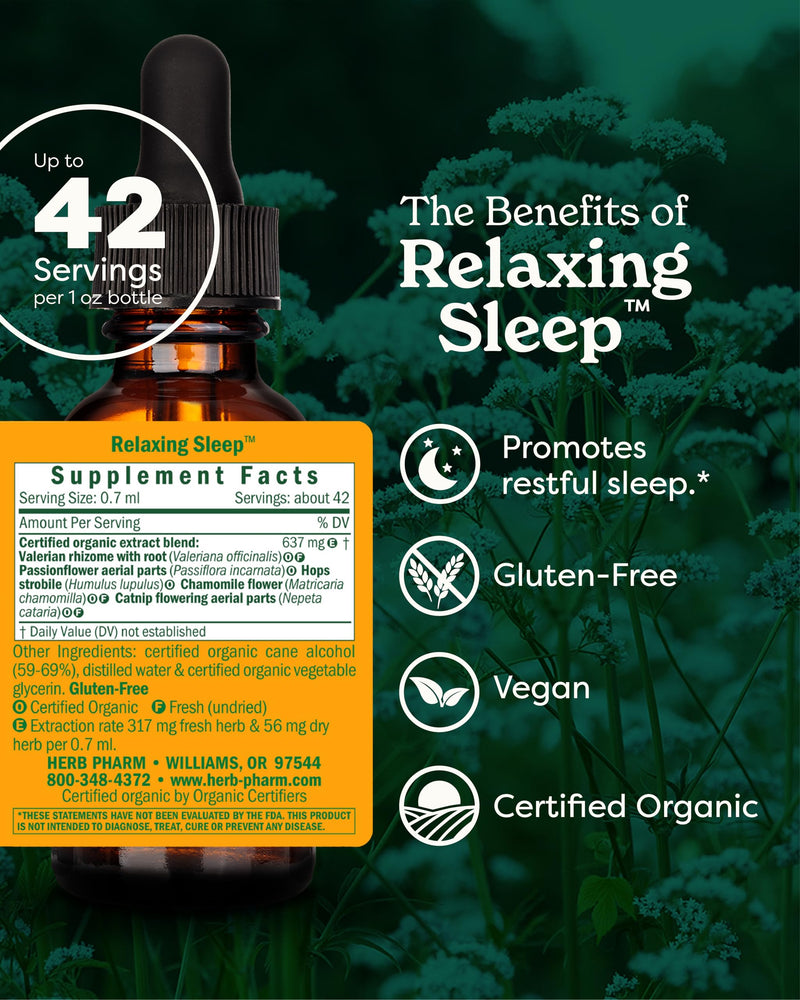 [Australia] - Herb Pharm Relaxing Sleep Herbal Formula with Valerian Extract - 1 Ounce 1 Fl Oz (Pack of 1) 