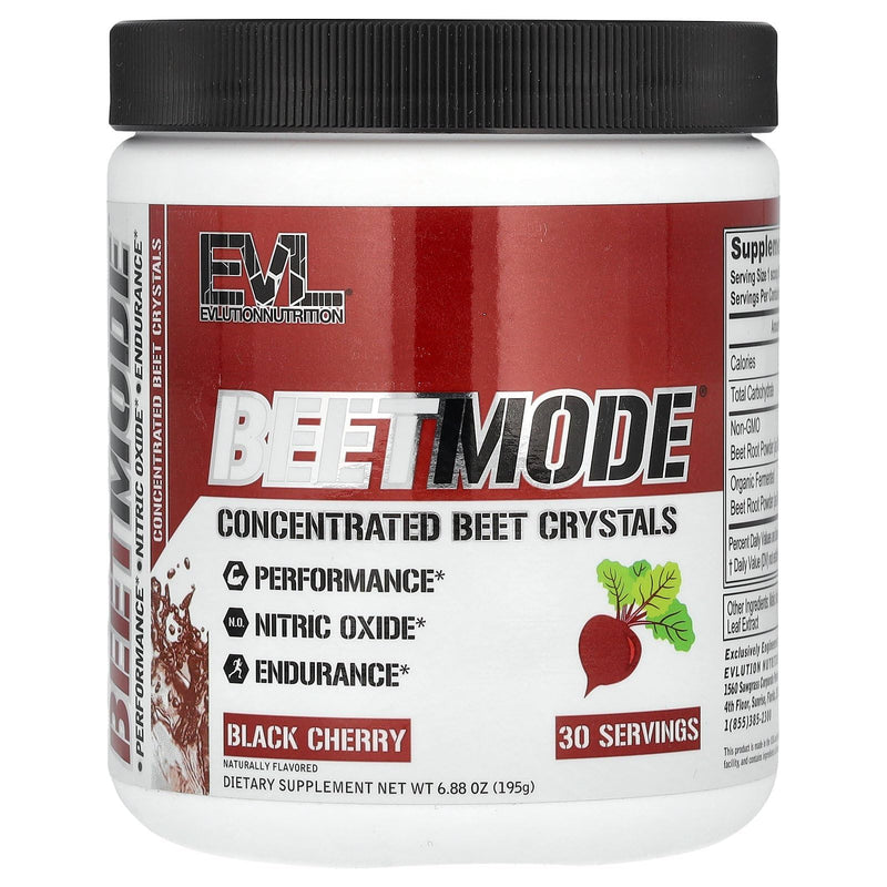 Evlution Nutrition Beet Mode Beet Root Powder, Black Cherry, 30 Servings