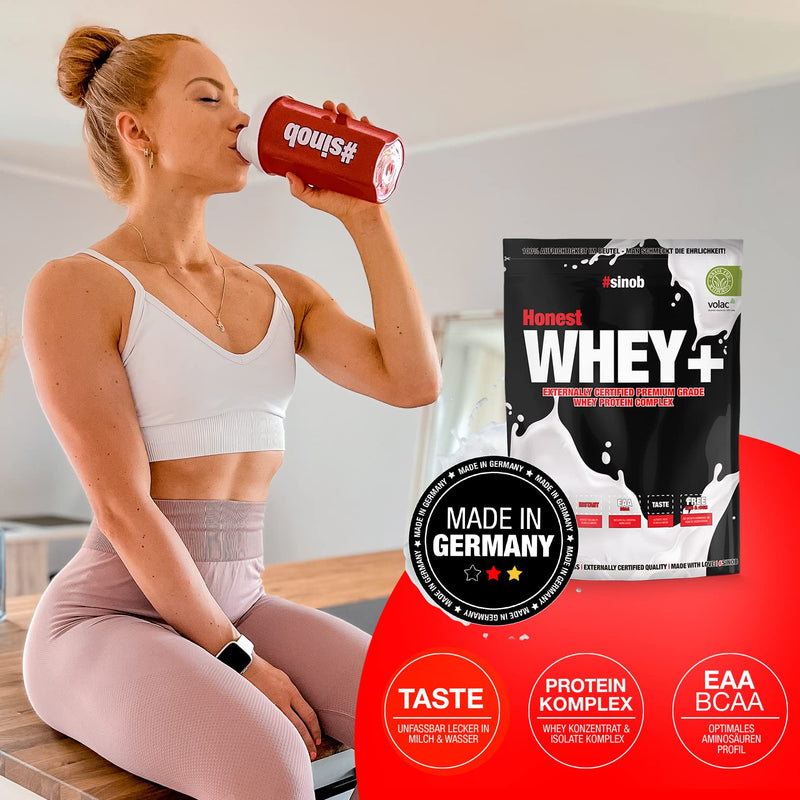 [Australia] - Honest Whey Protein Powder (Cinnamon Rice Pudding) 1 x 820 g with 12.5% isolate content. Instant soluble egg white protein powder with EAA & BCAA from fresh pasture milk. Optimal muscle building. Rice pudding cinnamon 27 portions (pack of 1) 