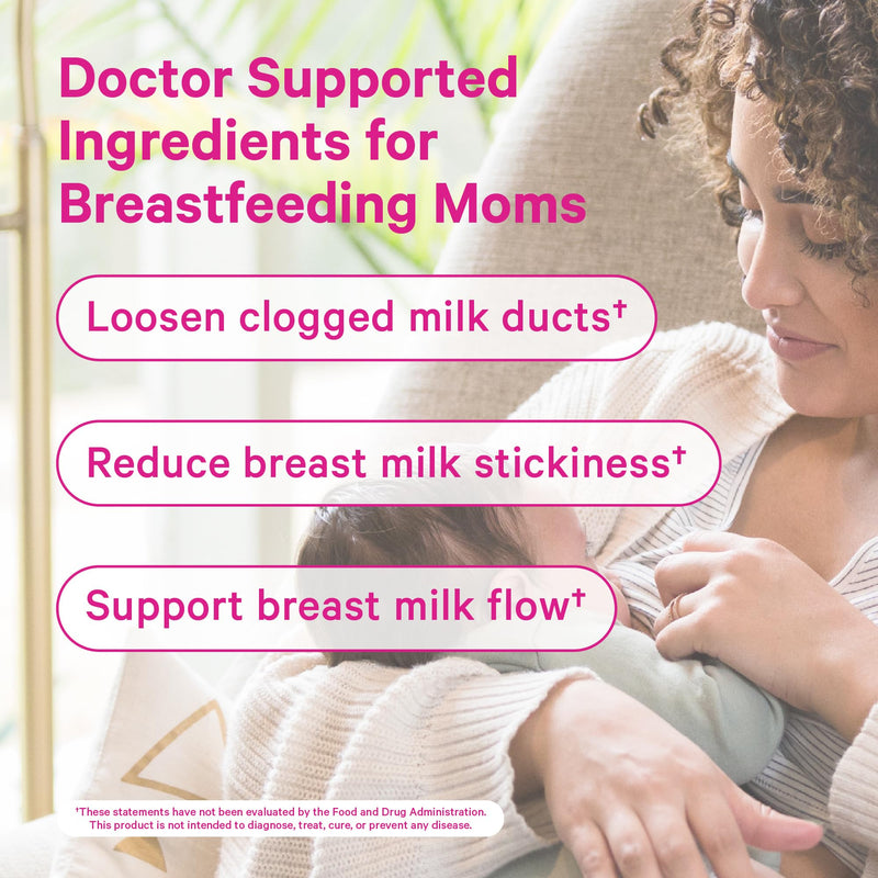 [Australia] - Pink Stork Sunflower Lecithin Supplement - 1200 mg for Clogged Milk Ducts - Breastfeeding Essentials for Postpartum Moms - Supports Breast Milk Flow - 60 Softgels 