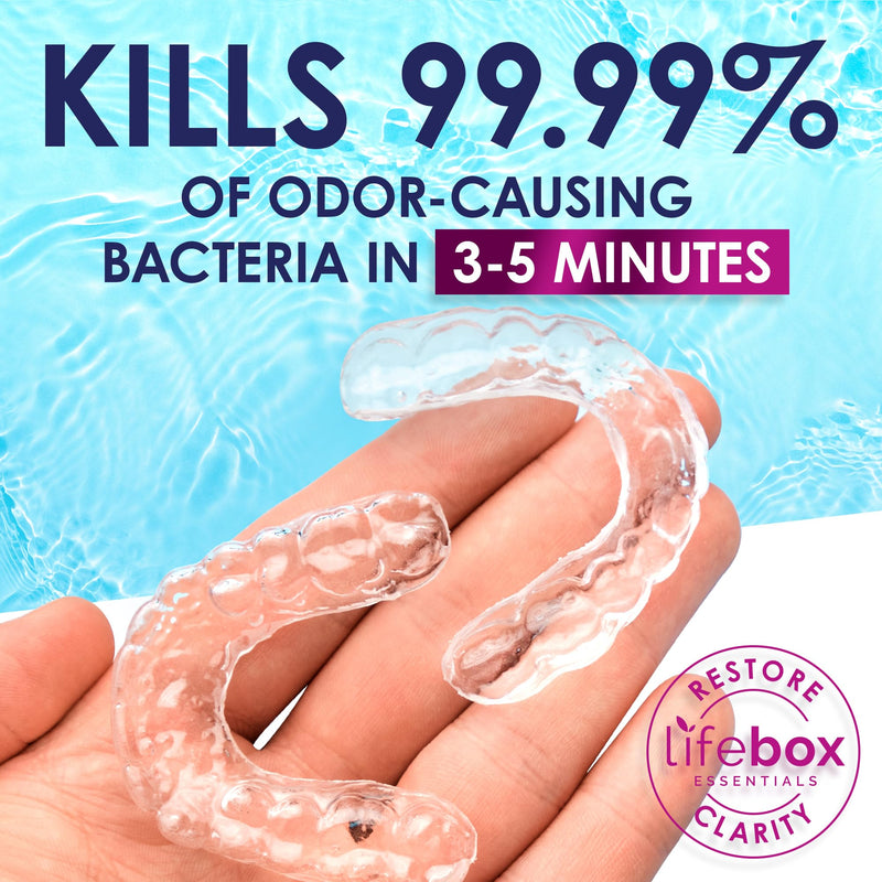 [Australia] - Retainer Cleaner Tablets - 120 Denture Cleaning Tablets & Aligner Cleaner - Removes Odors & Stains ‚Äì For Aligners, Retainers, Dentures, Night Guards - Mint Flavor 120 Tablets (Pack of 1) 