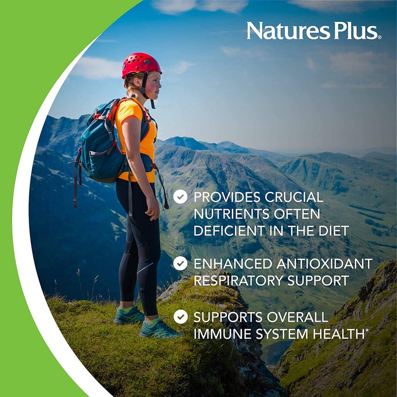 NaturesPlus Immune Boost - Complete Antioxidant Blend of Vitamin A, C, D, Zinc, Selenium, and More - Immune and Collagen Support- Vegetarian, Gluten Free - 60 Tablets