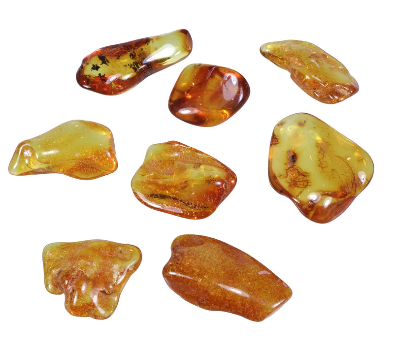 [Australia] - Source of Life Plus Popular Tumbled Stone | Tumbled stones polished | Gemstone Hand Flatterer Pocket Stone (Amber, M) Amber 