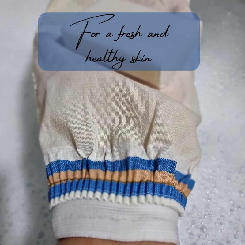 [Australia] - Kelebek Hamam Glove 2 x Turkish Bath Spa Set Body Scrub Exfoliating Spa Cellilute Remover Glove 