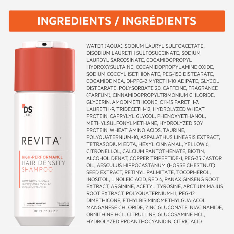 DS Labs For Men & Women Revita Shampoo - Scalp Refreshing Cleanse for Fuller Looking, Volumizing, Lightweight Hydration, Sulfate & Silicone Free, Color Safe, 205 mL Fresh 6.93 Fl Oz (Pack of 1)