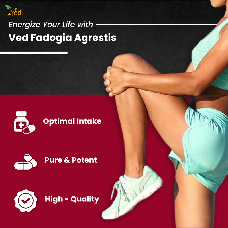 [Australia] - Ved Fadogia Agrestis, 20:1 stem extract, muscle growth - muscle regeneration - sports performance, 90 capsules (supply for 3 months) 