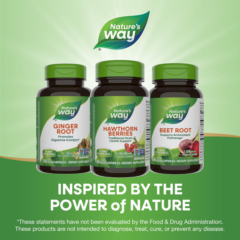 [Australia] - Nature's Way Herbal Hawthorn Berries, Traditional Heart Health Support*, 100 Vegan Capsules (Packaging May Vary) 100 Count (Pack of 1) 