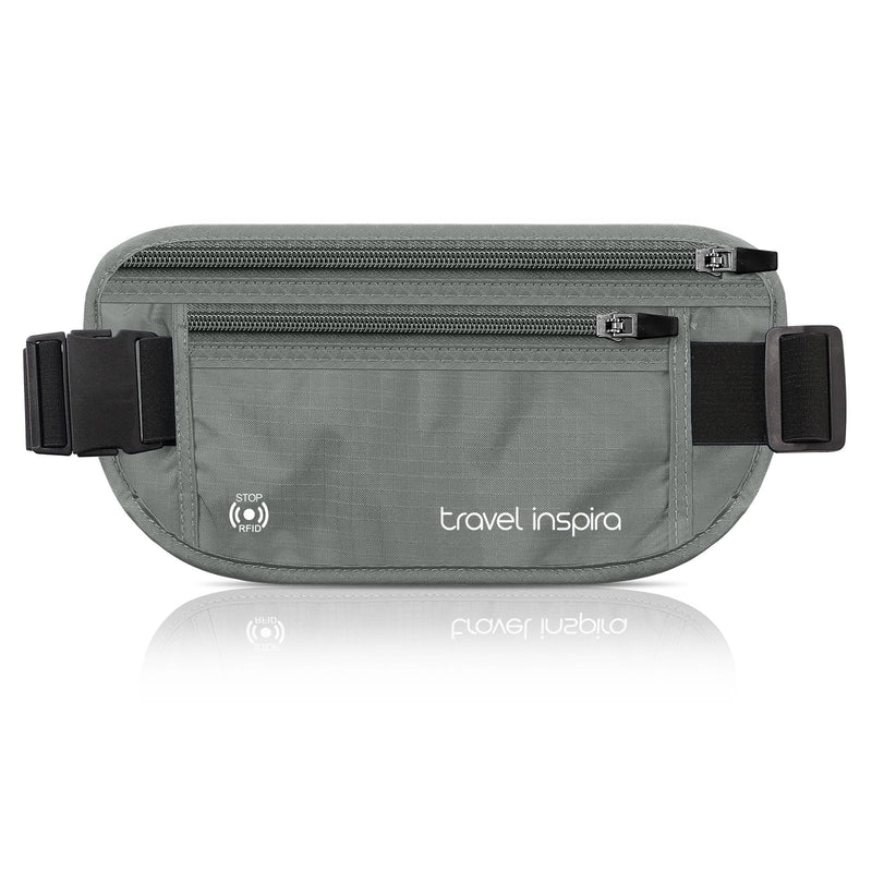 travel inspira Slim Anti-Theft RFID Blocking Travel Money Belt & Passport Holder -Luggage Scale