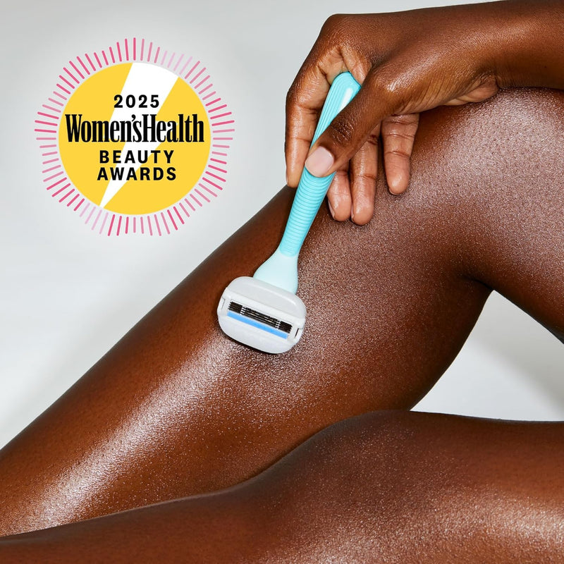 [Australia] - Flamingo Moisture Plus Razor Blades for Women - No Shave Gel Needed - 6 Count - Moisture Plus Razor Blade Refills 
