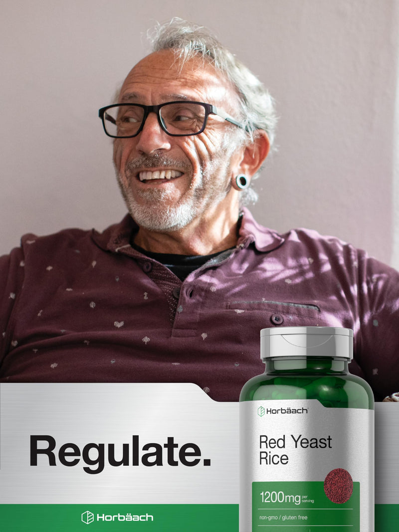 [Australia] - Horb√§ach Red Yeast Rice 1200 mg | 120 Capsules | Non-GMO, Gluten Free Supplement 