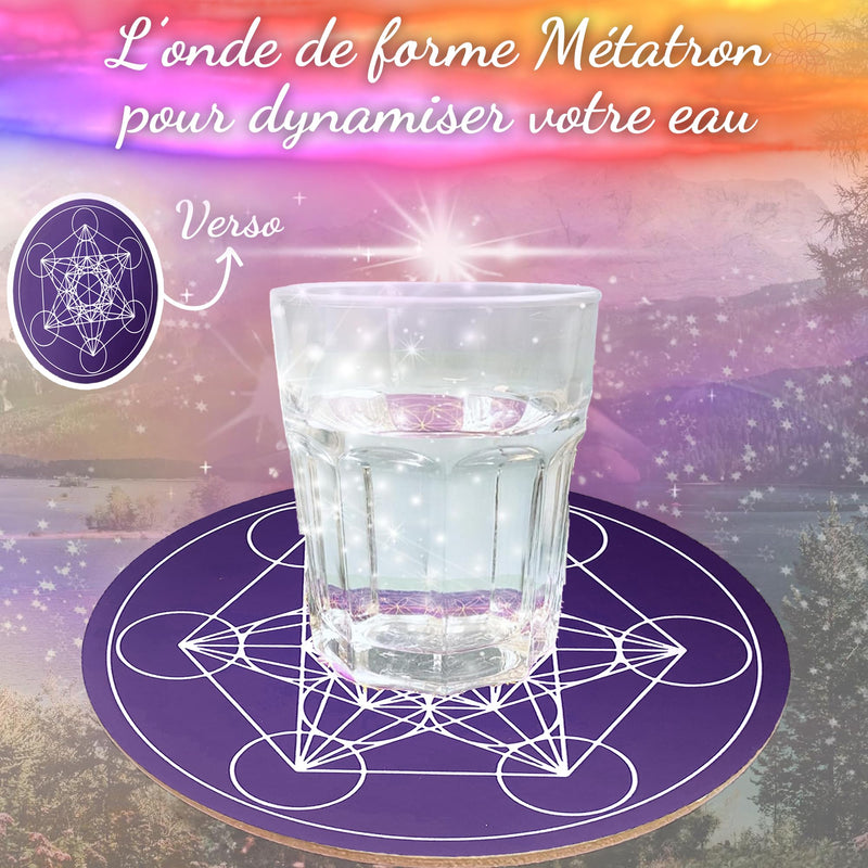 [Australia] - Flower of Life made of wood for charging stones and pendulums divination & Metatron cube ⌀15 cm 
