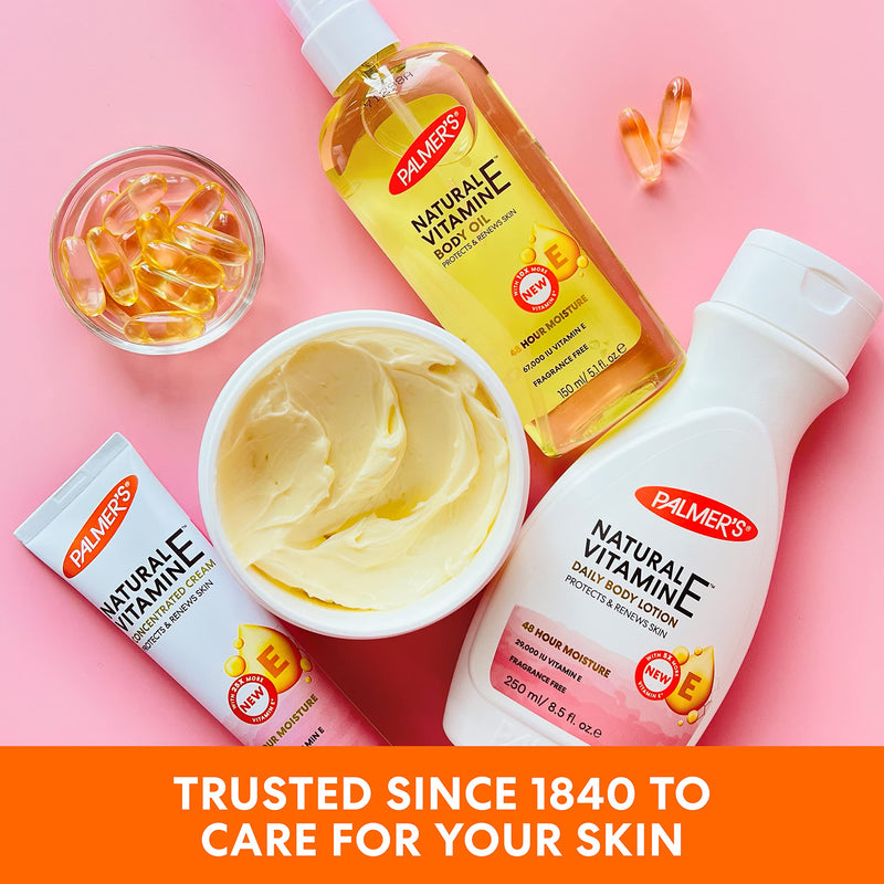 Palmer's Concentrated Hand & Body Cream with Vitamin E (2.1 Ounce) | Protects & Renews Dry, Damaged Skin with Highly Concentrated Vitamin E For Healthier, Younger-Looking Skin, 48hr Moisture 2.1 Ounce (Pack of 1)