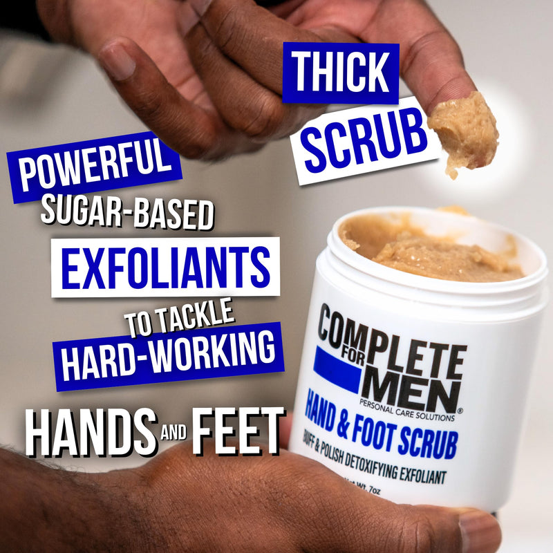 [Australia] - Hand and Foot Scrub: Exfoliating Feet, Hand Exfoliant, Sugar Scrub for Dry Skin, Moisturizing Rough Skin Remover, Ideal for Hands and Feet Care, Scrub for Men 