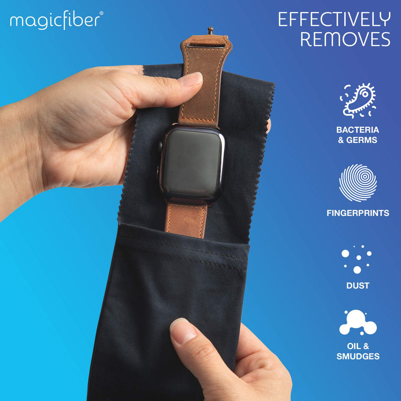 [Australia] - MagicFiber Glasses Case Soft (4-pack) - Sunglasses Pouch - Soft Glasses Pouch - Works as Glasses & Eyeglass Cleaner 