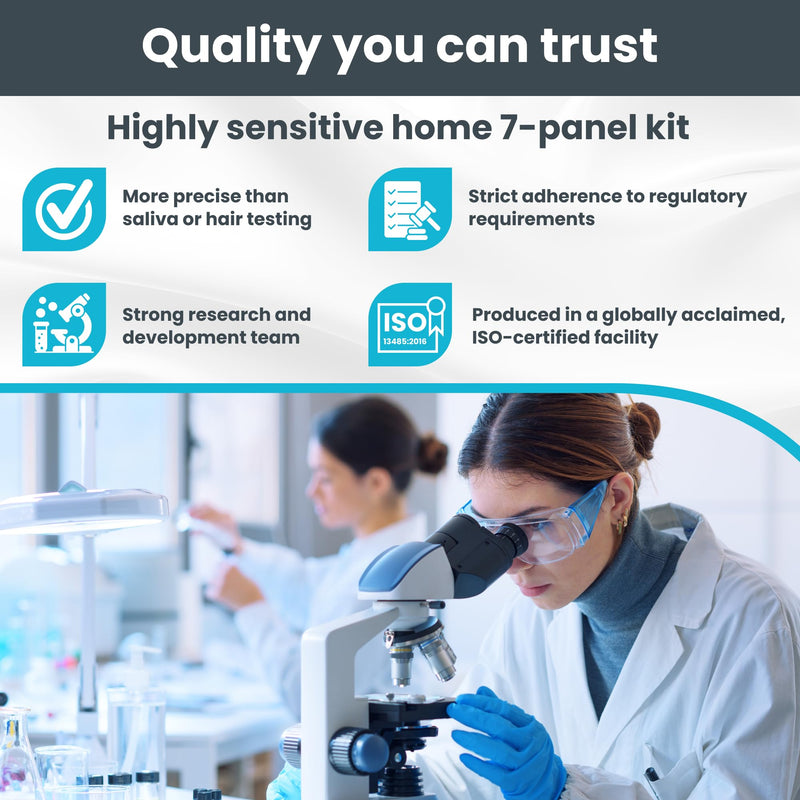 [Australia] - Exploro 7 Panel Drug Test Kit – at Home Urine Drug Test for THC, Cocaine, Opiates, Amphetamines, Benzodiazepines, MDMA & Methamphetamines – Easy & Accurate at Home Drug Testing Strips (Pack of 10) 10 Count (Pack of 1) 
