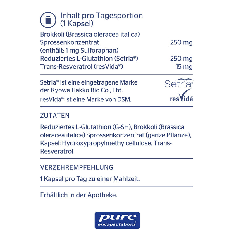 [Australia] - Pure Encapsulations - Broccoli Plus - 60 capsules 