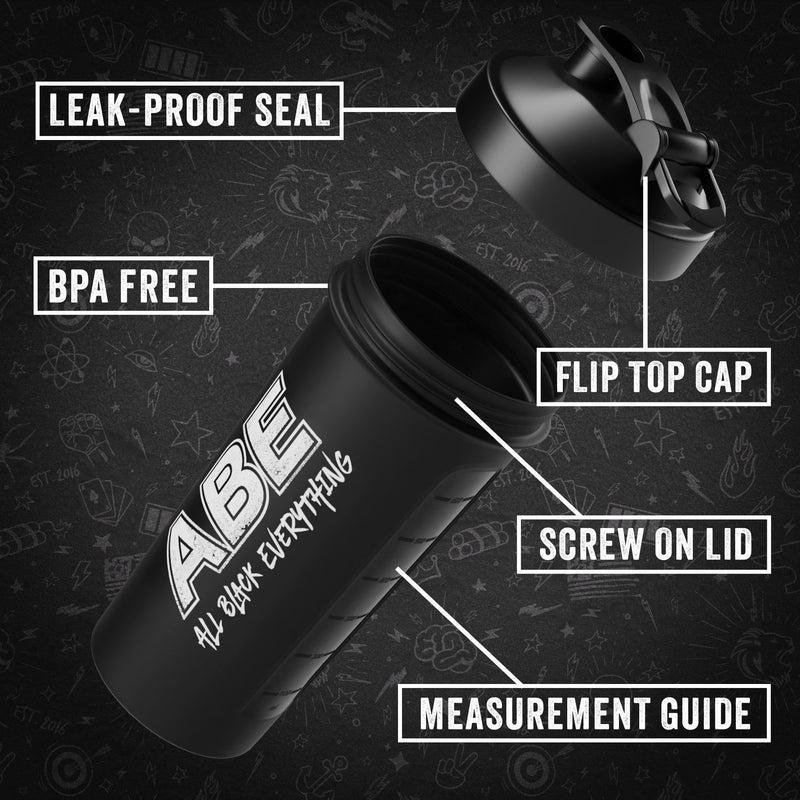 Applied Nutrition Bundle ABE Pre Workout 375g + ABE Black Shaker 700ml | All Black Everything Pre Workout Powder, Energy Drink, Physical Performance, Creatine, Beta Alanine, Caffeine (Candy Ice Blast) Candy Ice Blast Shaker 700 ml