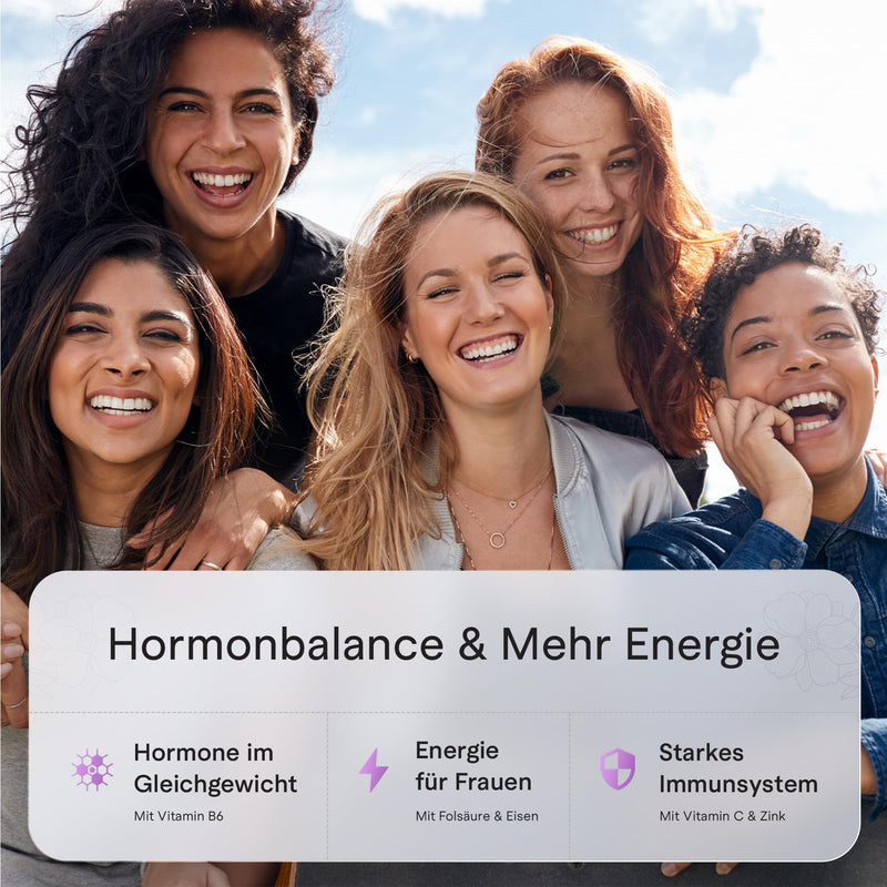 [Australia] - HARMONY - Monk's Pepper & Myo Inositol High Dose for Women Balance - 90 vegan capsules with Vitex Agnus Castus, L-Carnitine, Folic Acid & Iron for hormonal balance & well-being 