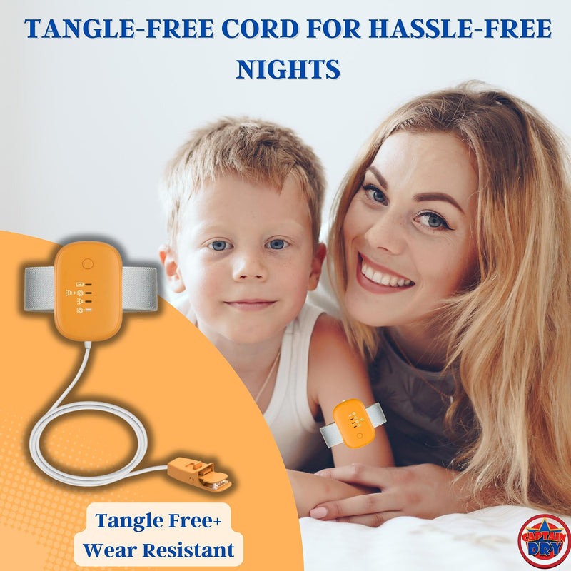 [Australia] - Bedwetting Alarm Rechargable for Boys and Girls Potty Training Older Children Pee Alarm Potty Timer Bedwetting Monitor Sensor Deep Sleepers Turn Move During Sleep Loud Sound Three Modes 