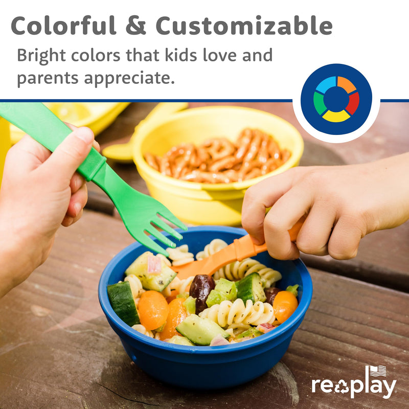 [Australia] - Re-Play Toddler Forks and Spoons Set - 4x4 Utensils Set for Kids - Dishwasher and Microwave Safe - Made in USA - Pack of 8-5.8" x 1.2" x 0.2" - Princess Without Carrying Case 