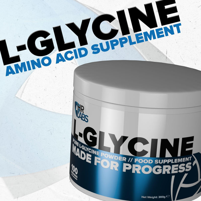 Pure L-Glycine Powder, Amino Acid, Easy Mix 100 Servings 300g Unflavoured