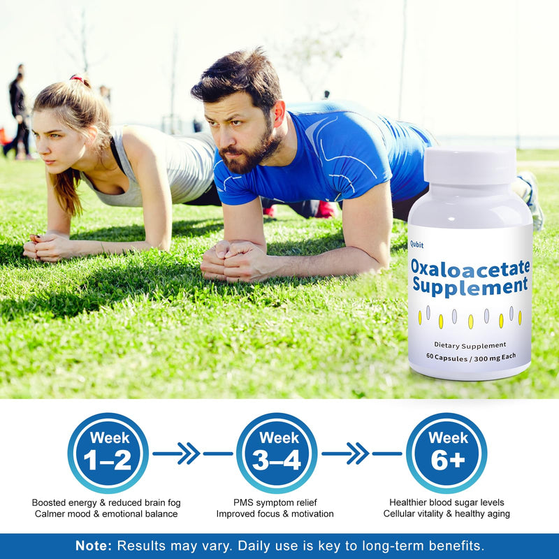 ZOXY Oxaloacetate Supplement – Cellular Energy, Brain & Metabolic Support – with Vitamin C – for Fatigue, Brain Fog – 60 Vegan Capsules