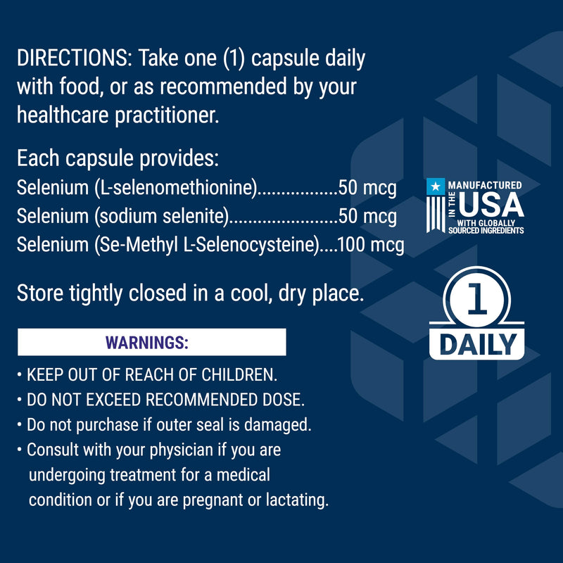 Life Extension Super Selenium Complex, 200 mcg – 3 Forms of Selenium, Vitamin E – Cellular Health & Longevity Support – Gluten-Free, Non-GMO, Vegetarian, 1 Daily – 100 Capsules | 3 Forms of Selenium & Vitamin E Support Cellular Health & Healthy Aging, ...