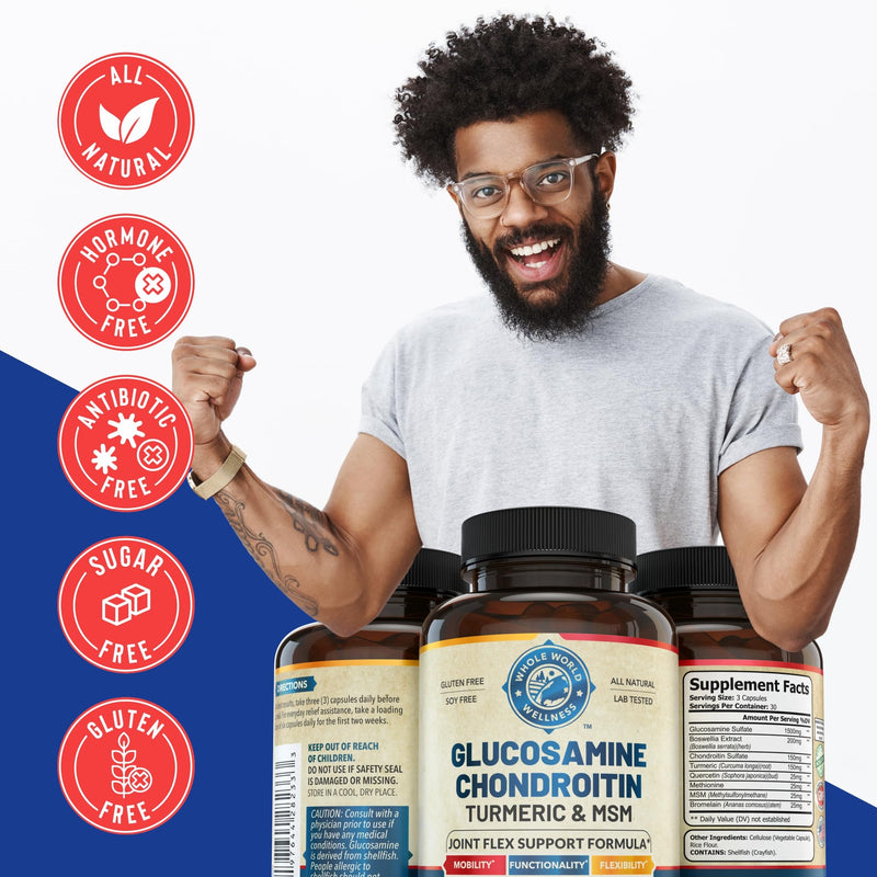 Womens Daily Multivitamins & Advanced Joint Support Bundle (One Bottle Each). Collectively Supports Holistic Wellness, Boosted Energy, and Joint Health. USA Made.
