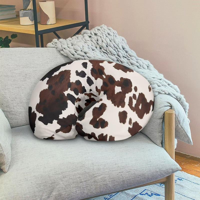 [Australia] - Brown Cow Print Breastfeeding Pillow Slipcover for Baby Nursing Pillow Cover Cuddle Pillow Slipcover Detachable Nursing Pillow Protective Baby Feeding Baby Essentials Brown Cow Print 