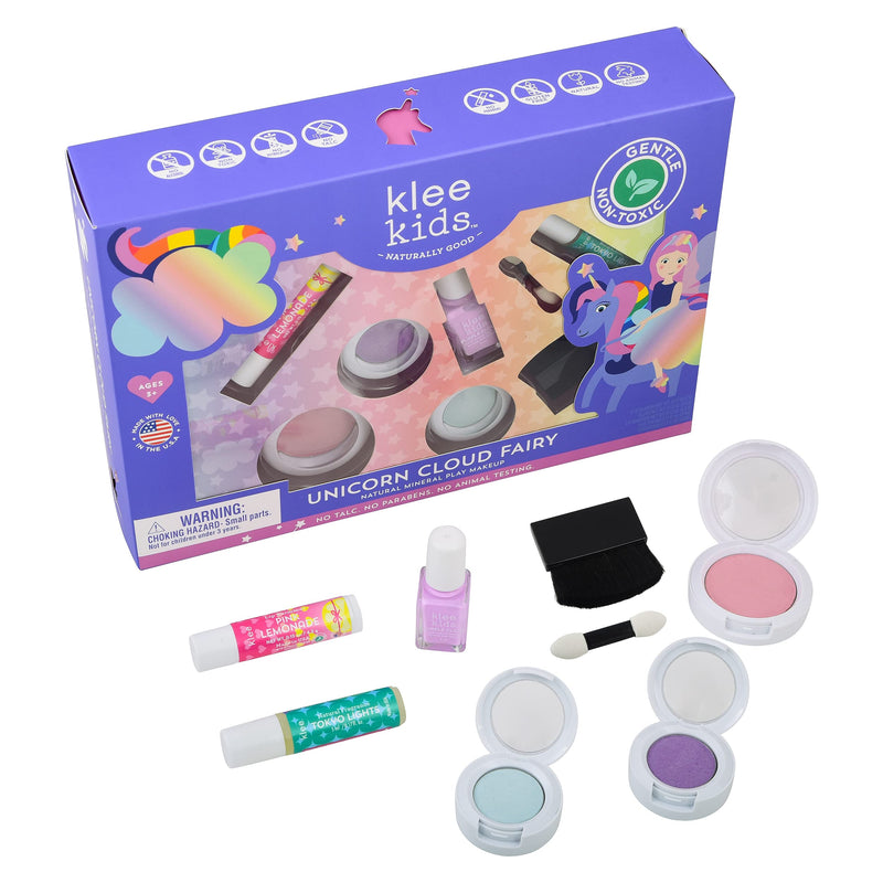 [Australia] - Luna Star Naturals Klee Kids Deluxe Play Makeup Kit. Gentle and Non-Toxic. Made in USA. (Unicorn Cloud Fairy) Unicorn Cloud Fairy 