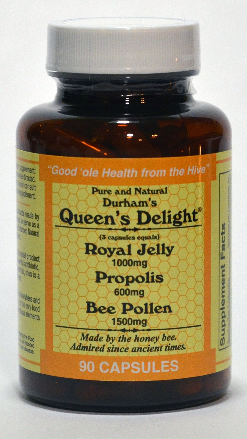 [Australia] - Durham's Queen's Delight (Royal Jelly 1000mg, Propolis 600mg, Beepollen 1500mg) in 3 Daily Capsules 