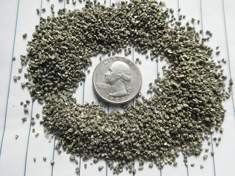 Pyrite - Under 2mm Above 1mm no Powder - 100% Pyrite Life+Love! Grounding Abundance Prosperity! u2a1(1 Pound) 1 Pound