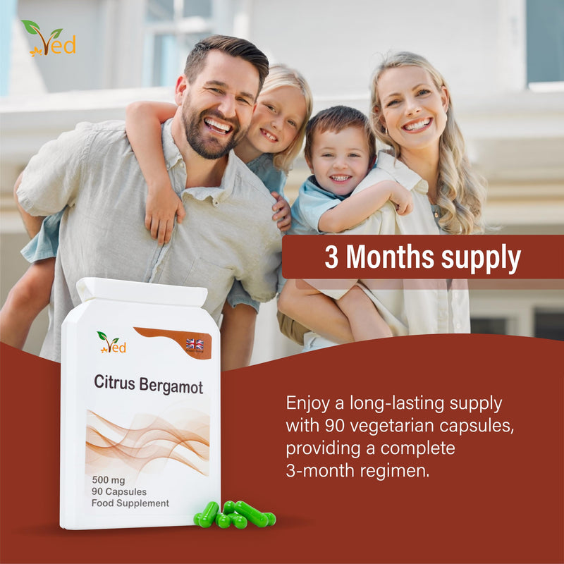 [Australia] - Ved Citrus Bergamot, organic citrus bergamot extract, 500 mg, 90 capsules (3 month supply) 