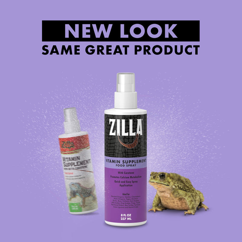 Zilla Vitamin Supplement Food Spray, with Carotene, Spray-on Multivitamin Supplement for Reptiles - PawsPlanet Australia