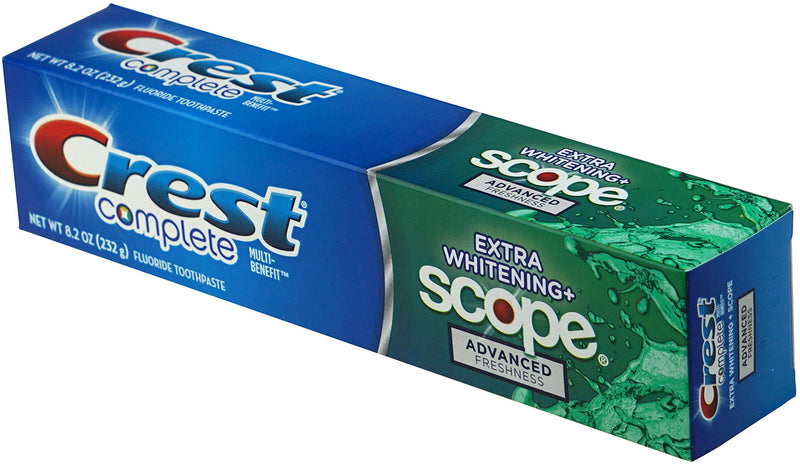 [Australia] - Crest Complete Multi-Benefit Fluoride Toothpaste - Extra Whitening and Scope Advanced Freshness - 8.2 oz each, 3 count 