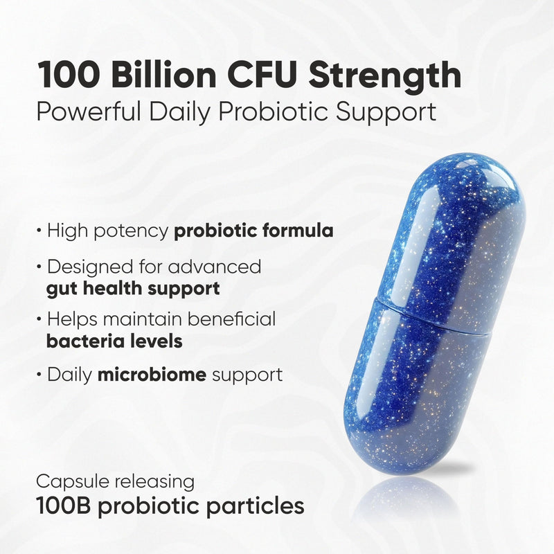 Vitaminnica Vita Ultimate Probio 100 Billion | Advanced Probiotic Blend for Gut Health, Digestive Support & Immune System Boost | 60 Capsules