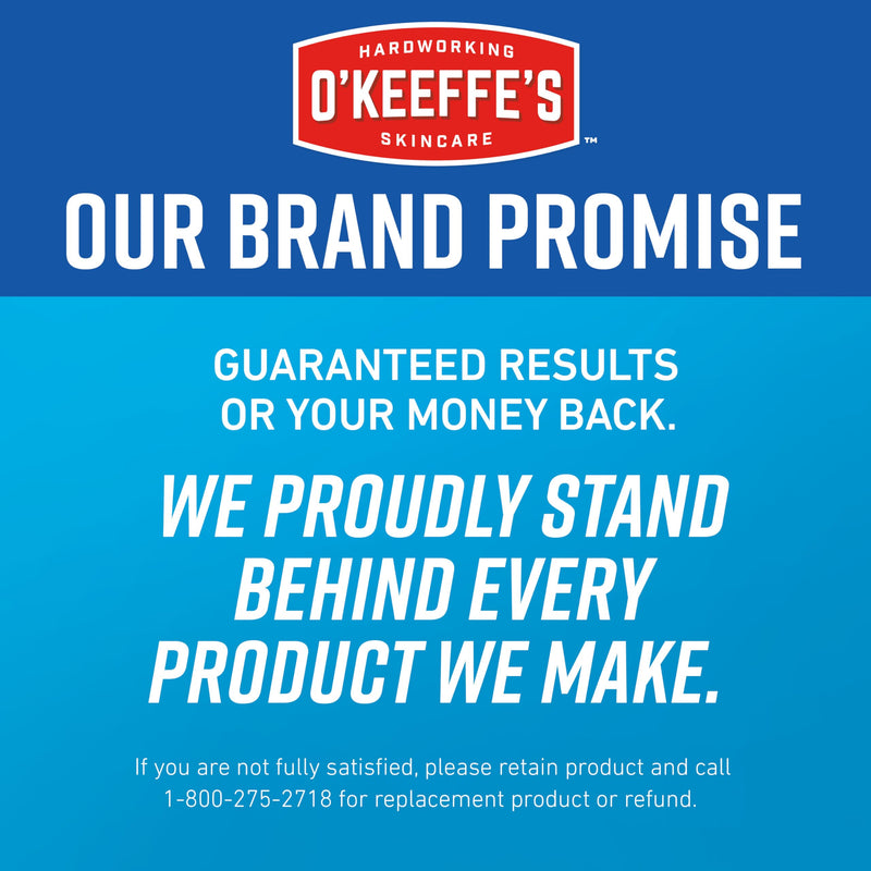 O'Keeffe's for Healthy Feet Foot Cream, 6.4 oz Jar, 2-Pack, Non-Greasy | Repairs Extremely Cracked, Dry Feet, Hypoallergenic, Unscented, Instantly Boosts and Retains Moisture Levels 6.4 Ounce (Pack of 2)