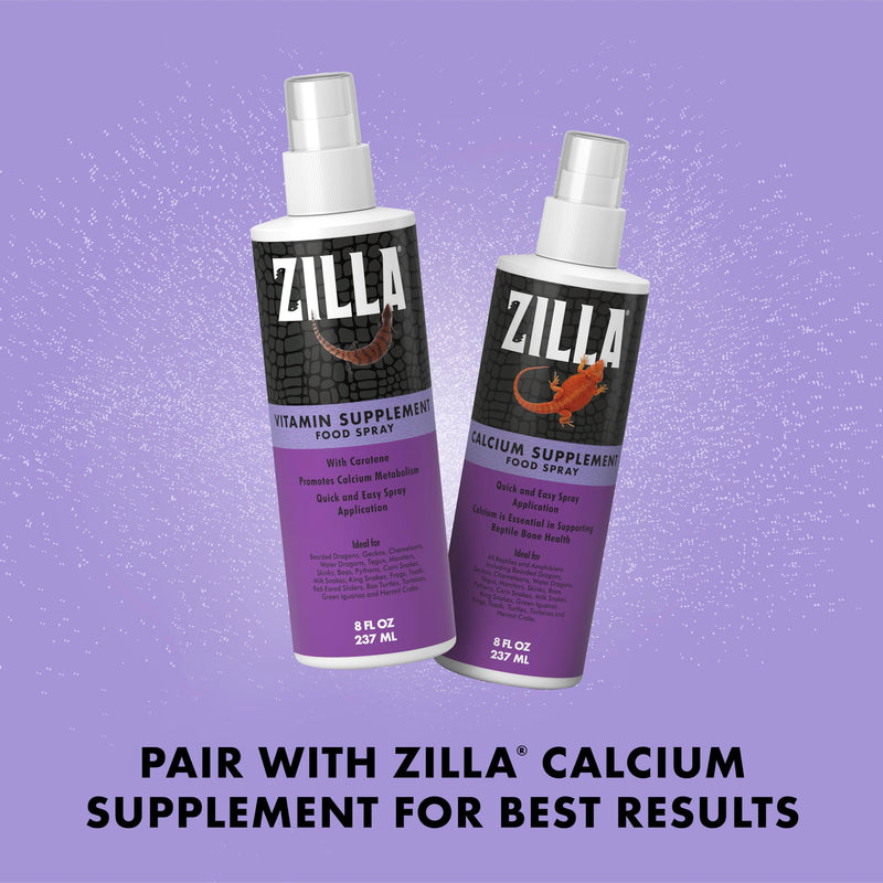 Zilla Vitamin Supplement Food Spray, with Carotene, Spray-on Multivitamin Supplement for Reptiles - PawsPlanet Australia