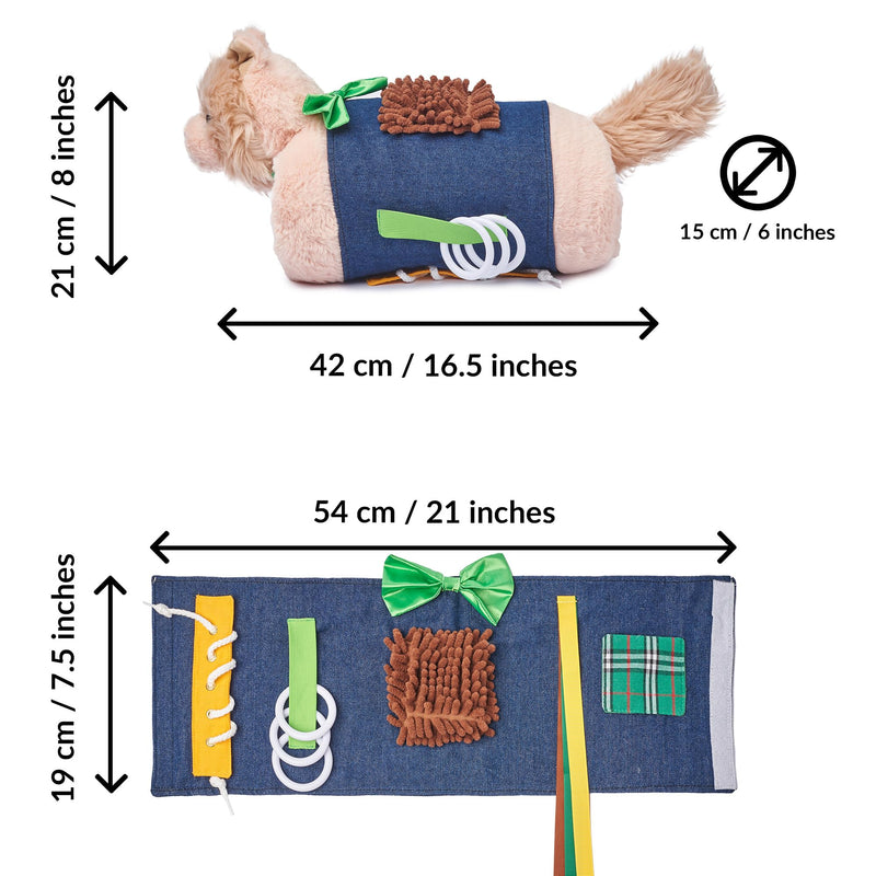 [Australia] - Fidget muff and haptic dementia blanket for adults and seniors with Alzheimer's | Twiddle Muff Toy and Blanket for Patients with Dementia | Nestel pillow and nestel blanket as an activity for people with dementia 