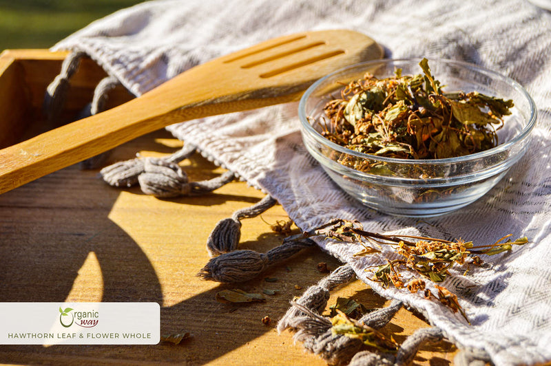 [Australia] - Organic Way Hawthorn Leaf and Flower Whole (Crataegus monogyna) - Herbal Tea | European Wild-Harvest | Organic, Kosher & USDA Certified | Non GMO & Gluten Free | Origin - Albania (1 LBS / 16 Oz) 