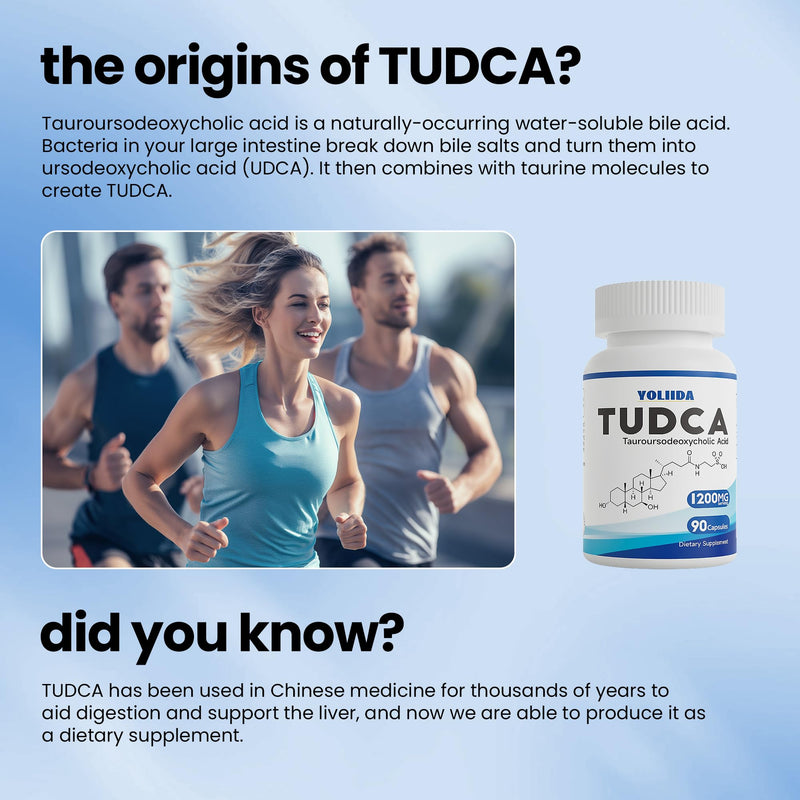 [Australia] - TUDCA 1200mg 90 Capsules Liver Supplement bile salts liver cleanse detox & repair gallbladder cleanse… Blue 