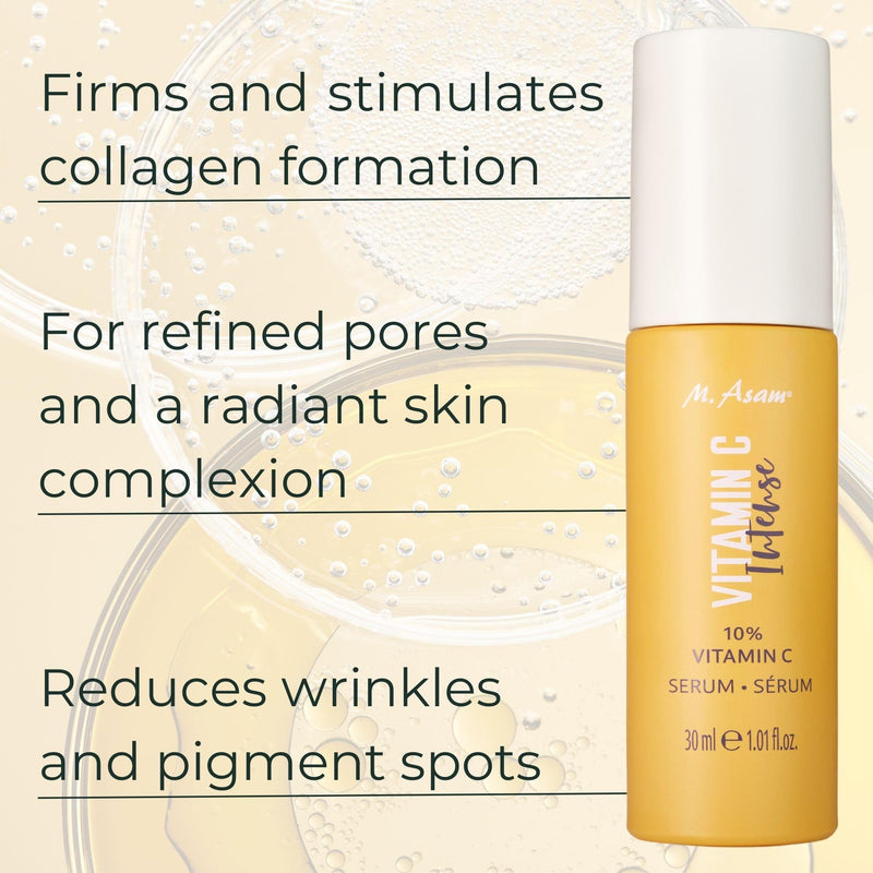 M. Asam Vitamin C Intense 10% Serum (1.01 Fl Oz) | Vitamin C Face Serum with Hyaluronic Acid and Vitamin E, Face Serum for Radiant Skin