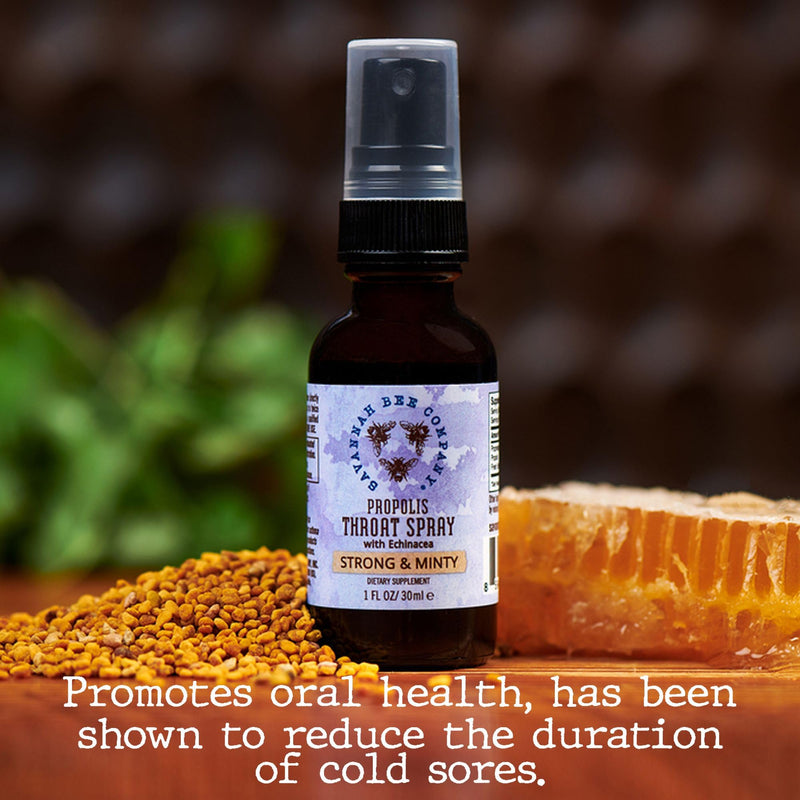 [Australia] - Savannah Bee Company Sweet Mint Flavor Propolis Spray - 1 Fl Oz 