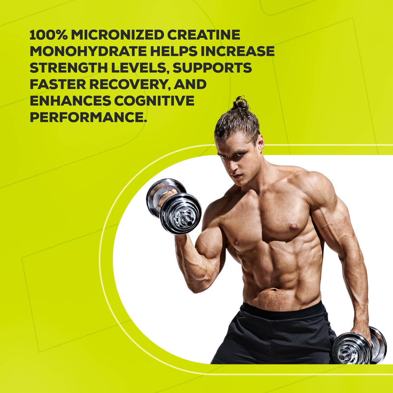 BioTechUSA 100% Creatine Monohydrate | Pharmaceutical-Grade Creatine | Micronized | Vegan | Glutenfree, 500 g, Unflavoured