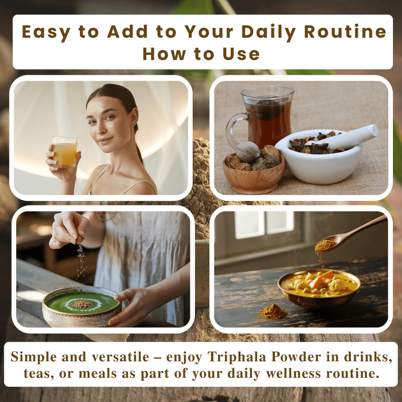 [Australia] - Organic Triphala Powder - Detox Cleanse for Lung, Liver, Colon, and Gut Health - Herbal Skin Care and Fiber Powder - Detox Cleanse 100g 