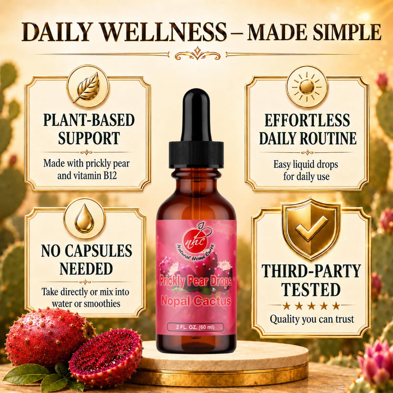 Prickly Pear Drops with Vitamin B12, Concentrated Nopal Cactus Fruit Liquid Supplement, Betalains, Vitamins & Trace Minerals, 60 Servings, Sweet-Tart, 2 Fl Oz (1) 1 Pack