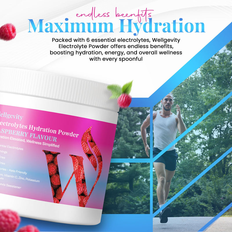Raspberry Electrolytes Powder – 90 Servings, Sugar Free Electrolyte Hydration Drink, Keto, Electrolyte Powder for Hydration & Keto Fasting – Sugar Free Electrolytes Drink. 333g
